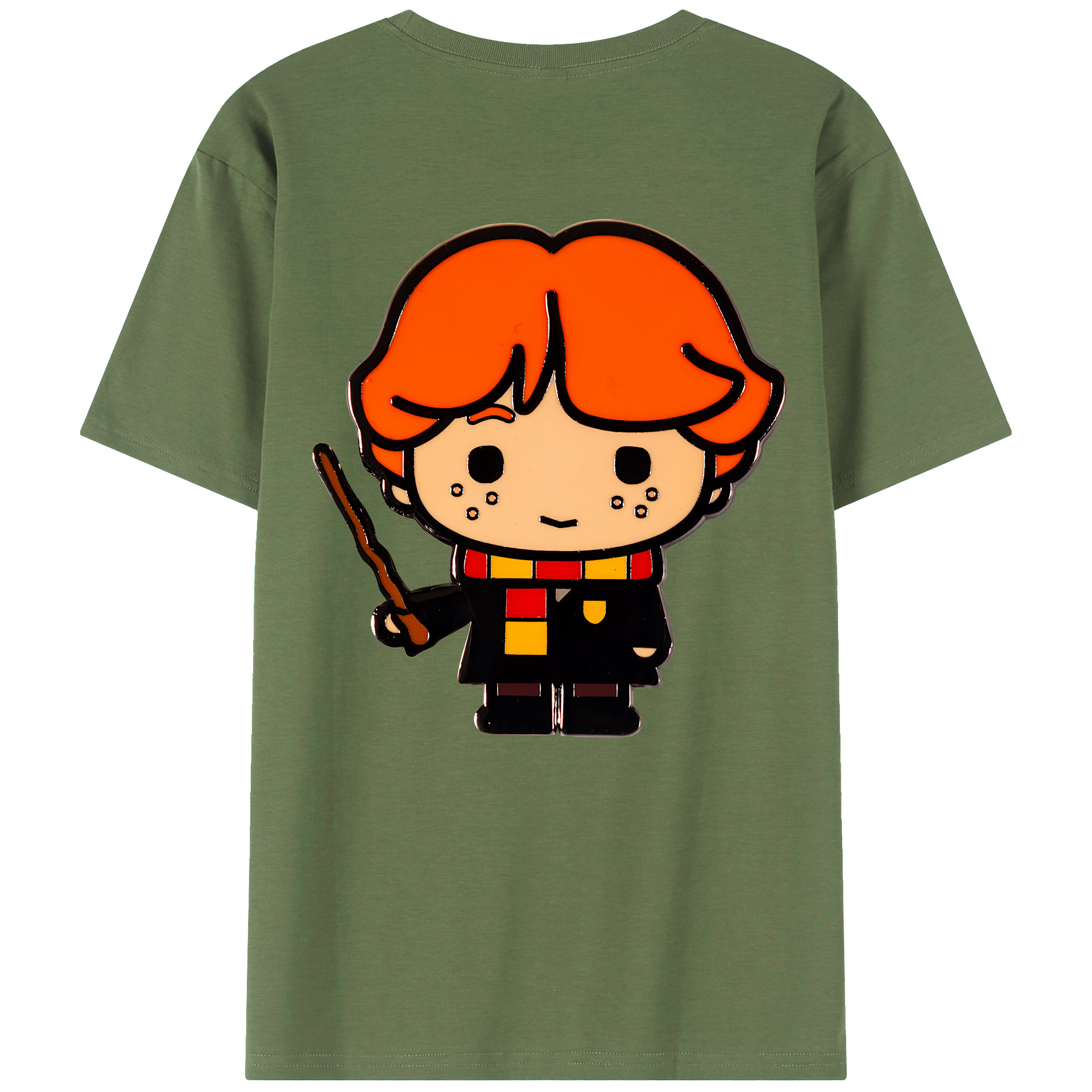 （画像用） Harry Potter ハリー・ポッターシリーズ 綿100％ メンズ半袖Tシャツ（バックプリント） 通気性